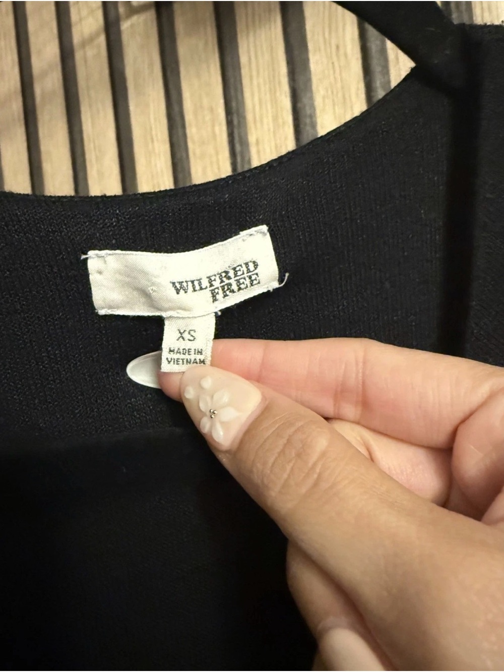 Aritzia Wilfred Free Twist Peekaboo Paige Knit Dress Size XS BLACK - Picture 4 of 6